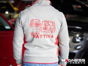 ABARTH Zippered Jacket - Grey w/ Red - Piccola & Cattiva